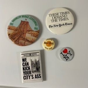 Vintage Pin Lot - New York theme.